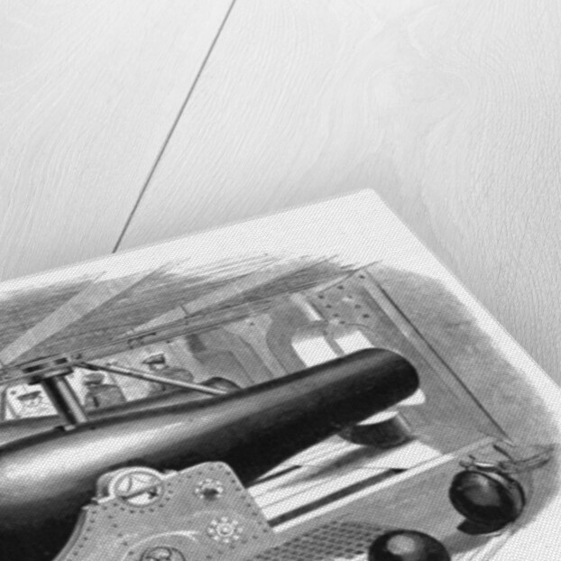 Gun Turret Aboard USS Passaic by Anonymous