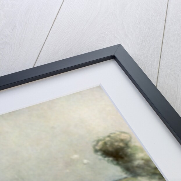 Notre Dame de Lorette and St Nazaire, Ablain, during bombardment by Francois Flameng