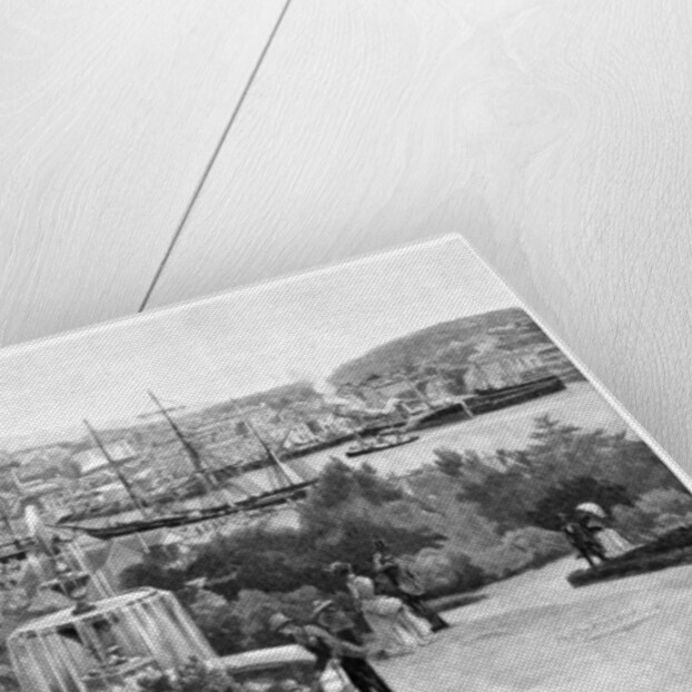 Hobart from McGregor's Gardens, Tasmania, Australia by Albert Henry Fullwood