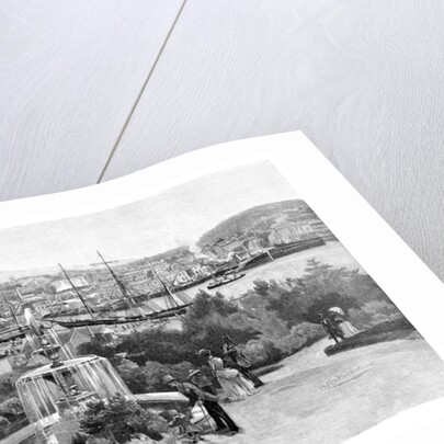 Hobart from McGregor's Gardens, Tasmania, Australia by Albert Henry Fullwood