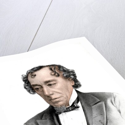 Benjamin Disraeli, 19th century English statesman and literary figure by Anonymous