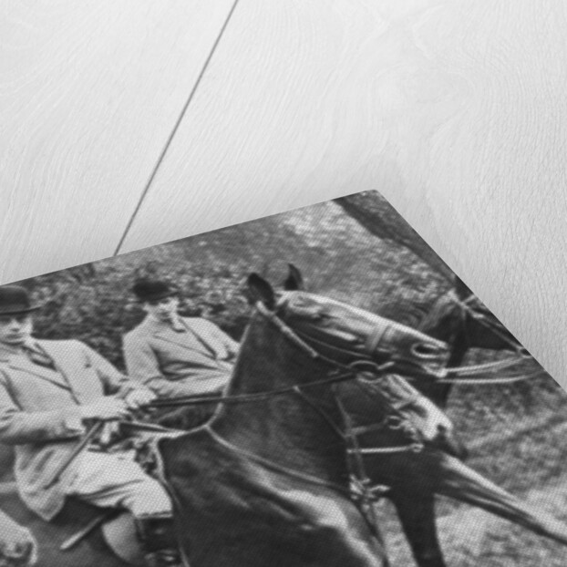 King George V riding in Windsor Great Park with his sons by Anonymous