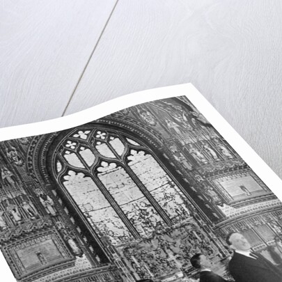 King George V lying in state, Church of St Mary Magdalene, Sandringham, Norfolk, January 1936 by Anonymous