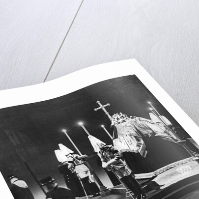 King George V lying in state in Westminster Hall, London, January 1936 by Anonymous