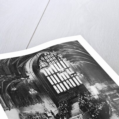 King George V lying in state in Westminster Hall, London, January 1936 by Anonymous