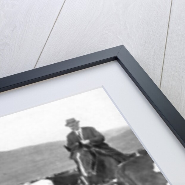The Prince of Wales rounding up cattle in Alberta, Canada by Anonymous