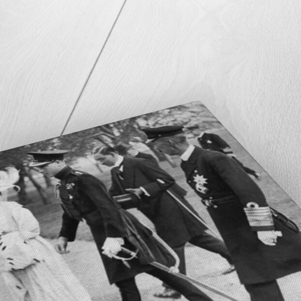 The Prince of Wales with the Empress and Crown Prince of Japan, Tokyo by Anonymous