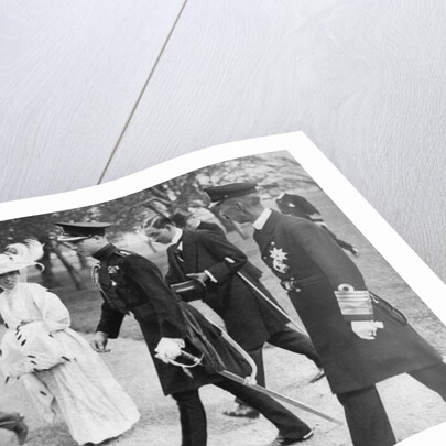 The Prince of Wales with the Empress and Crown Prince of Japan, Tokyo by Anonymous