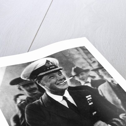 The Prince of Wales signing a visitors' book in Canada by Anonymous