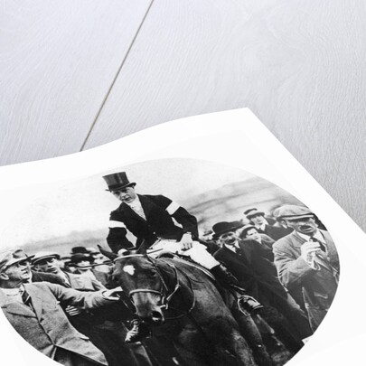 The Prince of Wales at the Grafton Hunt Races on Pet Dog by Anonymous