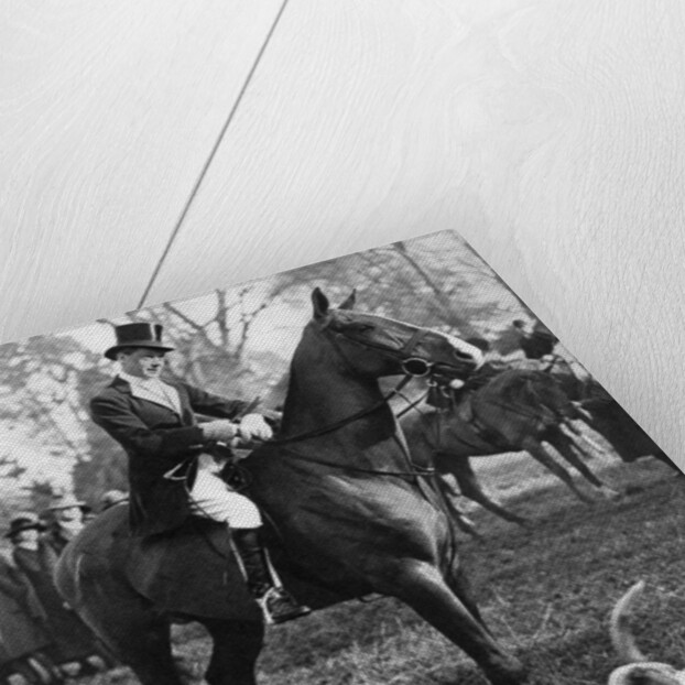 The Prince of Wales with the Beaufort Hunt by Anonymous