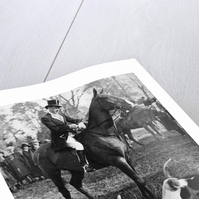 The Prince of Wales with the Beaufort Hunt by Anonymous