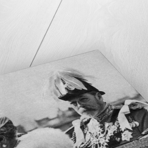 King George V and Queen Mary on their way to St Paul's Cathedral, Silver Jubilee by Anonymous