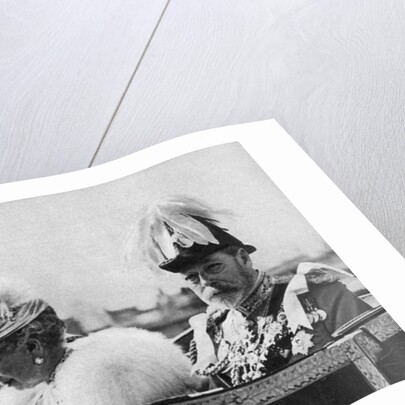 King George V and Queen Mary on their way to St Paul's Cathedral, Silver Jubilee by Anonymous