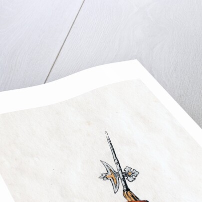 Guard, costume design for Shakespeare's play, Henry VIII by Anonymous