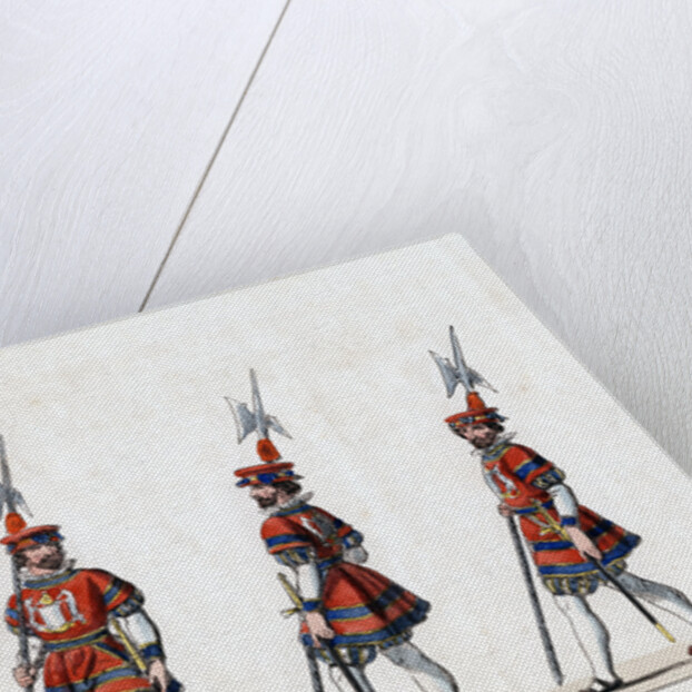 Guard, costume design for Shakespeare's play, Henry VIII by Anonymous