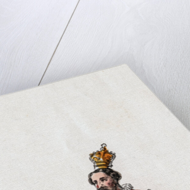 Holder of a sceptre, costume design for Shakespeare's play, Henry VIII by Anonymous