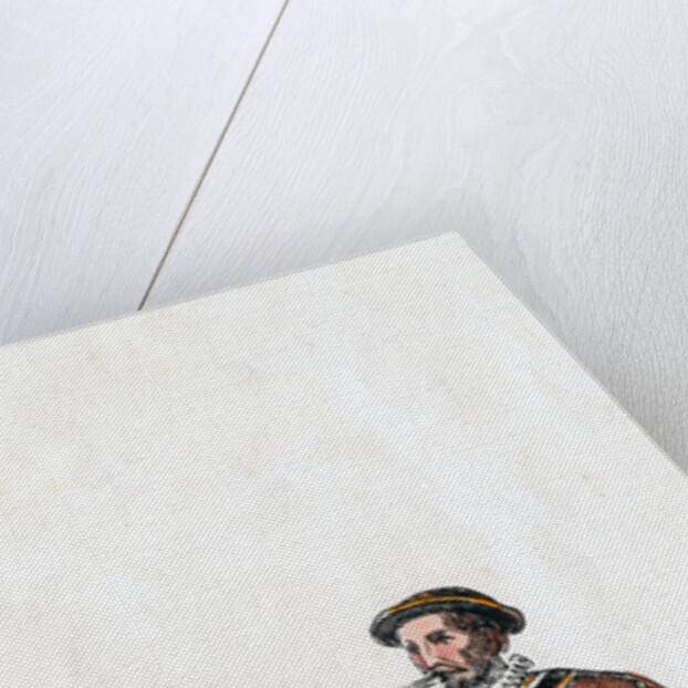 Guard, costume design for Shakespeare's play, Henry VIII by Anonymous