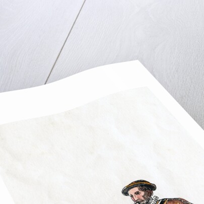 Guard, costume design for Shakespeare's play, Henry VIII by Anonymous