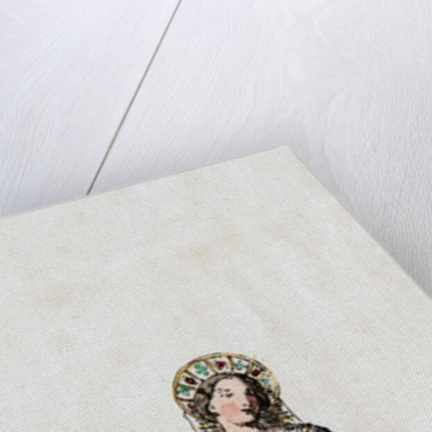 Lady-in-waiting, costume design for Shakespeare's play, Henry VIII by Anonymous