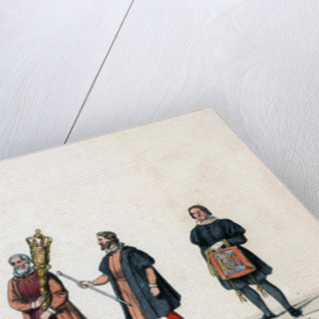 Theatre costume design for Shakespeare's play, Henry VIII by Anonymous