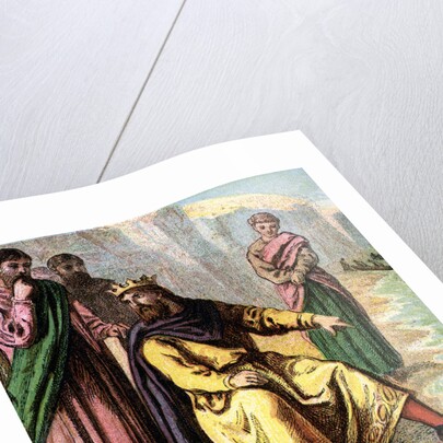 Canute And His Courtiers by Anonymous