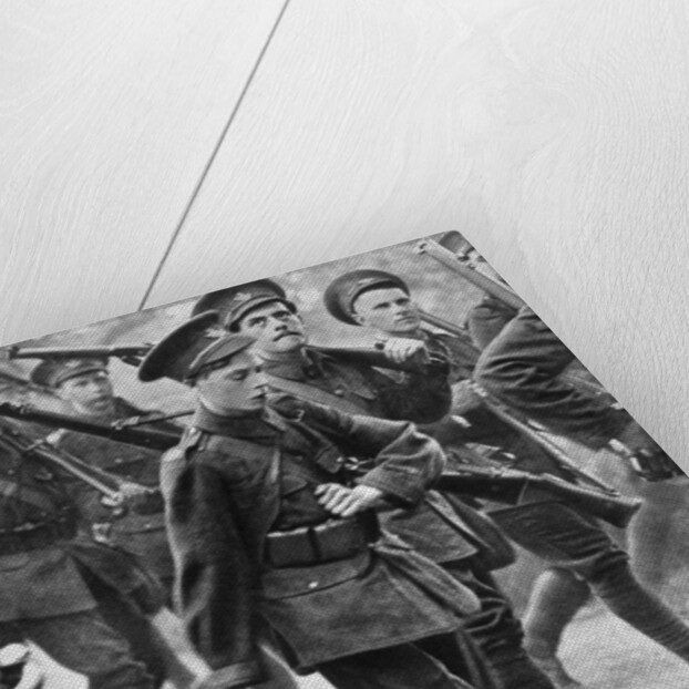 The Prince of Wales marching with the Oxford University Officers Training Corps by Anonymous