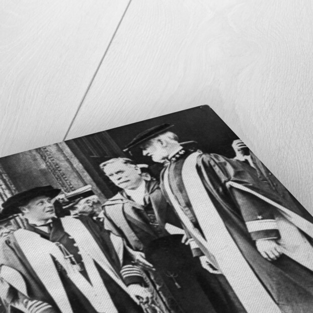 The Prince of Wales and Admiral William Sims, Cambridge by Anonymous