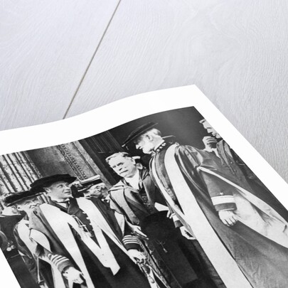 The Prince of Wales and Admiral William Sims, Cambridge by Anonymous