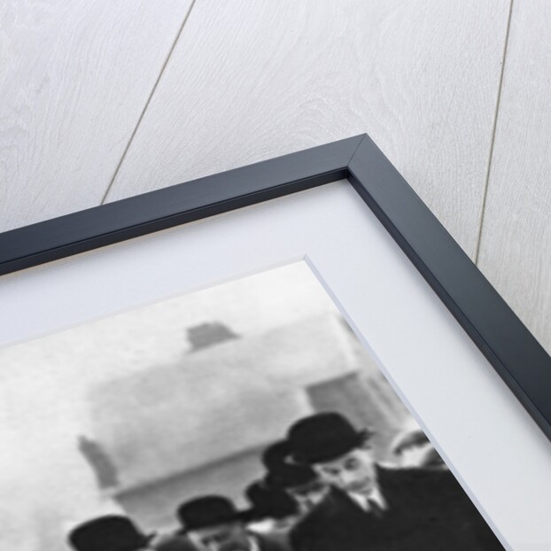 The future Edward VIII walking in the snow in Winlaton, County Durham by Anonymous