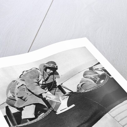 King Edward VIII in an aeroplane by Anonymous