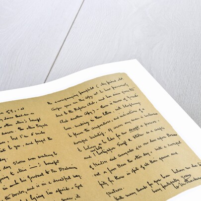 Letter from William Makepeace Thackery to TW Gibbs by William Makepeace Thackeray