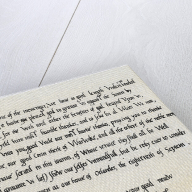 Letter from Edward VI to his uncle, Edward Seymour by Edward VI