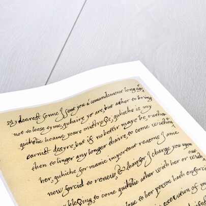 Letter from James I to his son, Charles, Prince of Wales by James I