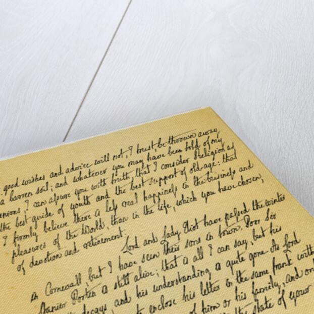 Letter from Edward Gibson to his aunt, Hester Gibson by Edward Gibson