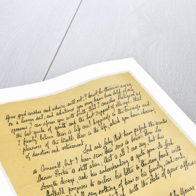 Letter from Edward Gibson to his aunt, Hester Gibson by Edward Gibson