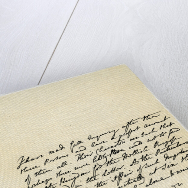 Letter from Henry Fielding to Hutton Perkins by Henry Fielding