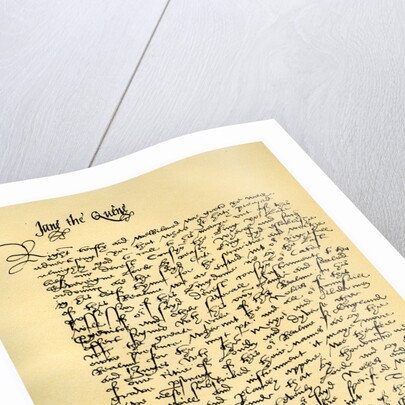 Letter from Lady Jane Grey to William Parr by Lady Jane Grey