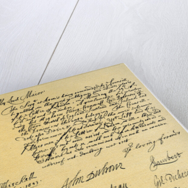 Letter to the Lord Mayor of London by Edward Montagu