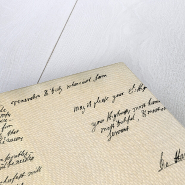 Letter from Robert Harley, Earl of Oxford, to the future King George I by Robert Harley