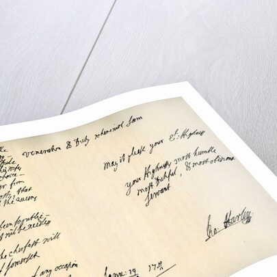 Letter from Robert Harley, Earl of Oxford, to the future King George I by Robert Harley