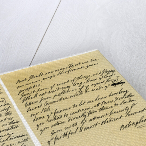 Letter from Henry St John to George Clarke by Henry St John