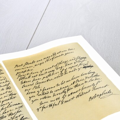 Letter from Henry St John to George Clarke by Henry St John