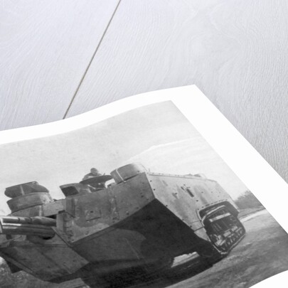 Mobile artillery piece, Moronvilliers, France, First World War by Anonymous