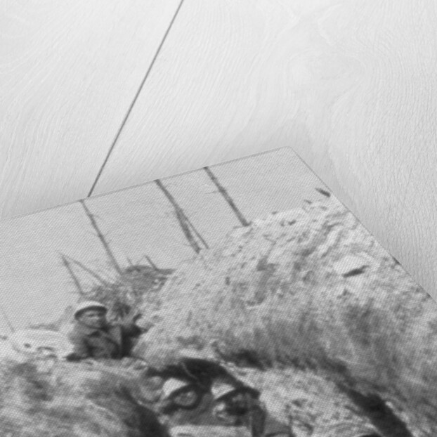 Stretcher-bearers in a trench, south of Cornillet, First World War by Anonymous