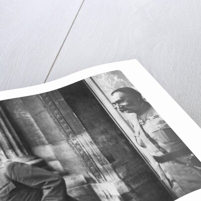 General Pershing on the balcony of the Hotel Crillon, Paris, First World War by Anonymous