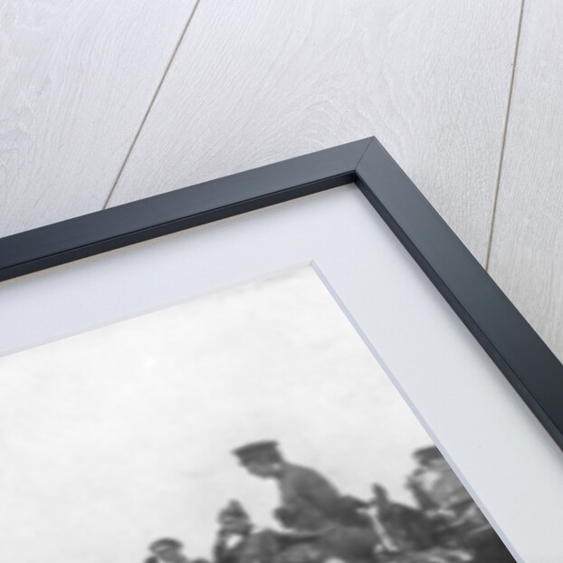 Russian troops parading in front of Alexander Kerensky, First World War, July 1917 by Anonymous