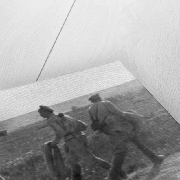 Russian soldier assaulting his retreating comrade, Ternopil, Ukraine, First World War by Anonymous