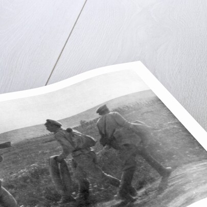 Russian soldier assaulting his retreating comrade, Ternopil, Ukraine, First World War by Anonymous