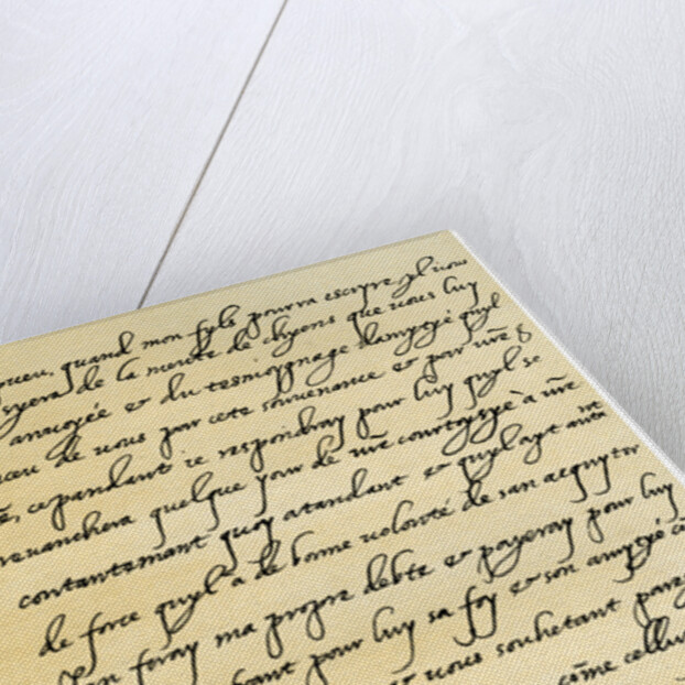 Letter from Henry IV of France to Henry, Prince of Wales by Henry IV